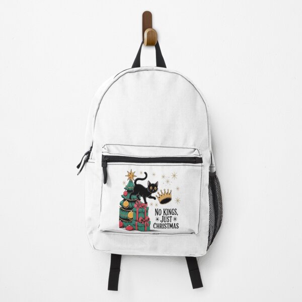 Item preview, No Kings Just Christmas Funny Black Cat Christmas designed and sold by VladoZork.