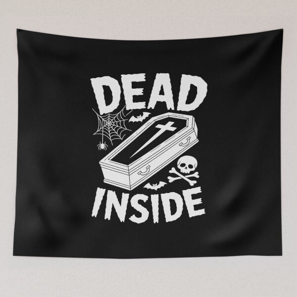 Item preview, Dead Inside Coffin Cross Skull Halloween designed and sold by ticlitule.