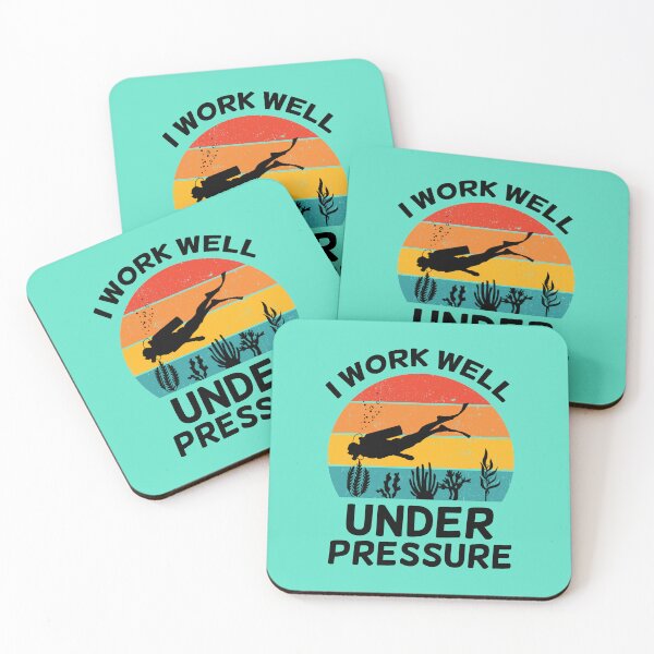 Item preview, I Work Well Under Pressure. Funny Scuba Diving, Scuba Diver designed and sold by DesignHouse07.