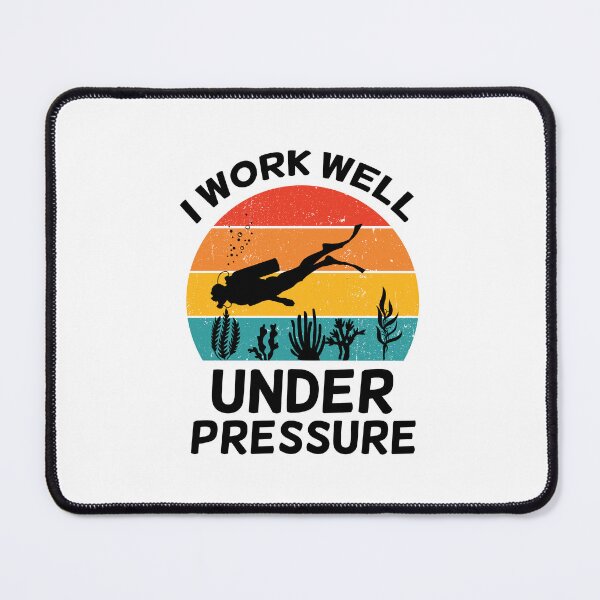 Item preview, I Work Well Under Pressure. Funny Scuba Diving, Scuba Diver designed and sold by DesignHouse07.