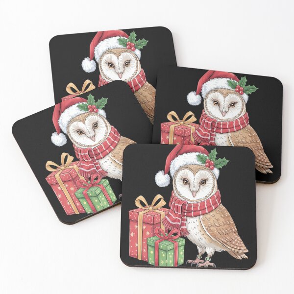 Item preview, Owl Bird Lover Xmas Holiday Santa Owl Christmas designed and sold by VladoZork.