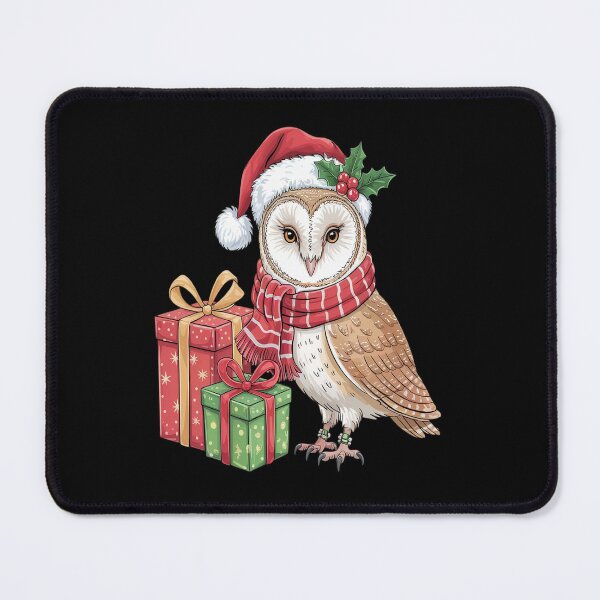 Item preview, Owl Bird Lover Xmas Holiday Santa Owl Christmas designed and sold by VladoZork.