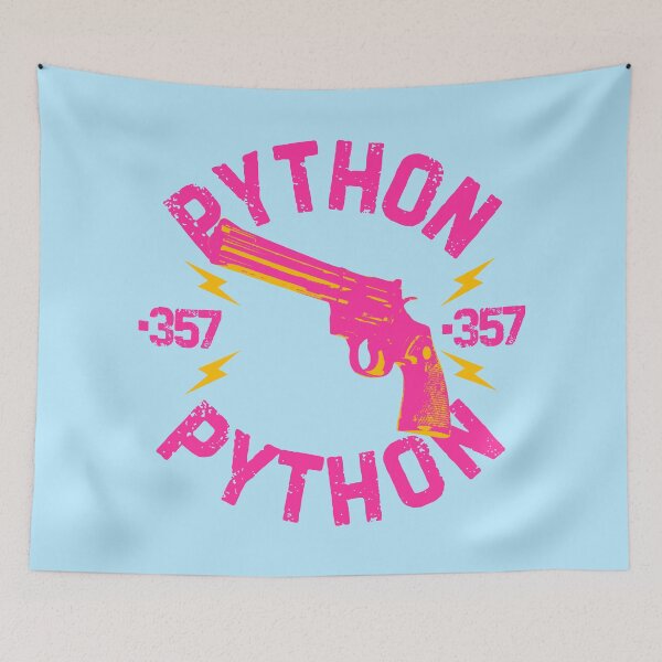 Item preview, 357 Magnum Python Biker Style | Yellow and Pink designed and sold by UNK-Fatigues.