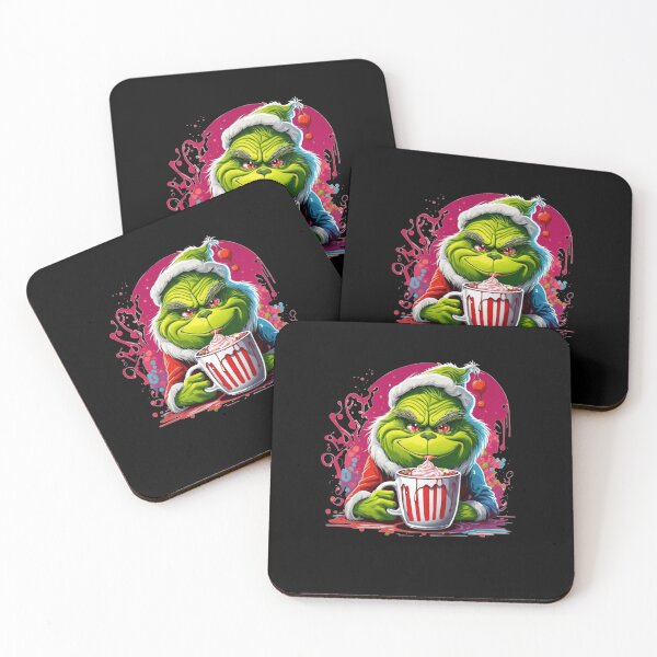 Item preview, Grinch Festive Hot Cocoa Art – Funny Christmas Holiday Design designed and sold by SkylarRonald.