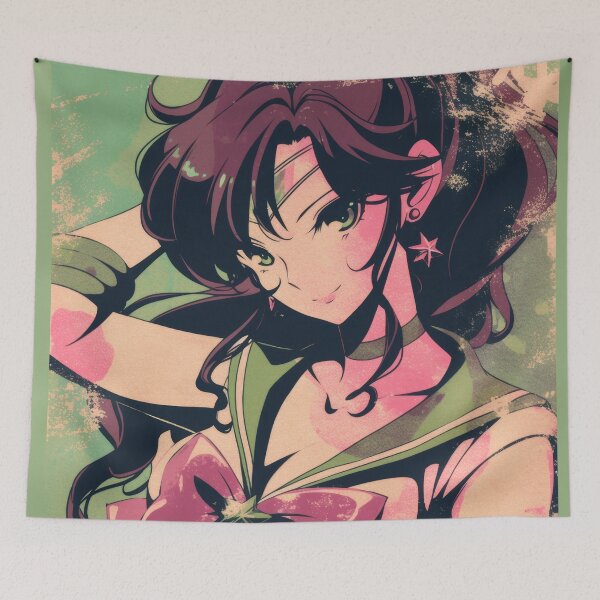 Item preview, Sailor Jupiter Warned Grunge Poster  designed and sold by AnimeArsenalPrints.