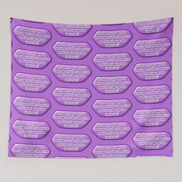 Item preview, Is there any way of turning off the invective, purple background designed and sold by mntimg.