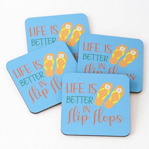 Item preview, Life Is Better In Flip Flops, Summer Quote, flip flops designed and sold by DesignHouse07.