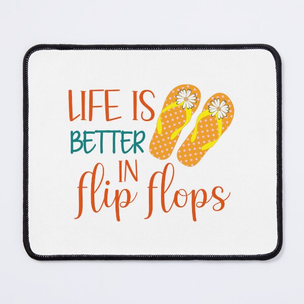 Item preview, Life Is Better In Flip Flops, Summer Quote, flip flops designed and sold by DesignHouse07.