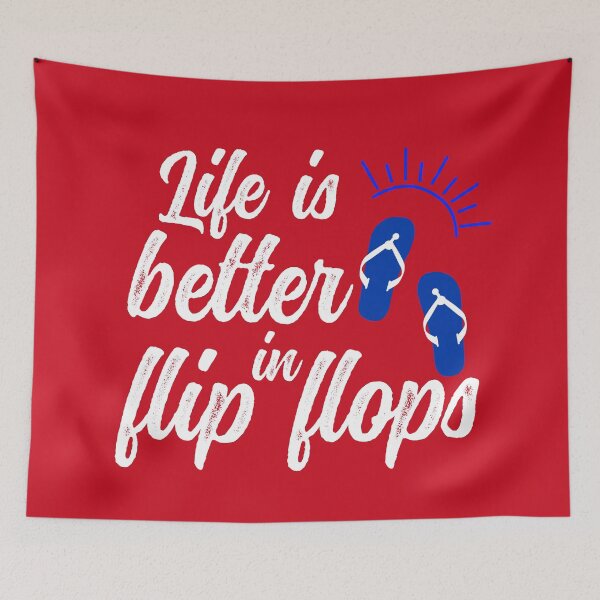 Item preview,  Life Is Better In Flip Flops, Beach Quote, Summer quote designed and sold by DesignHouse07.