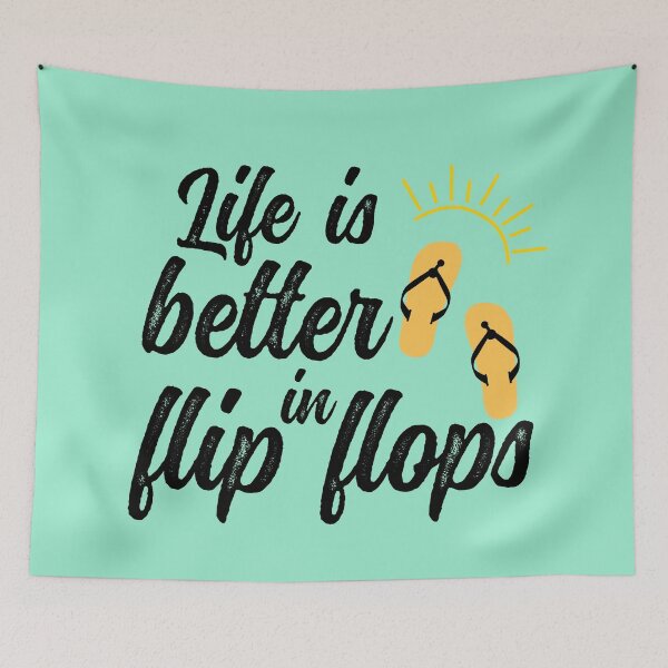 Item preview,  Life Is Better In Flip Flops, Beach Quote, Summer quote designed and sold by DesignHouse07.