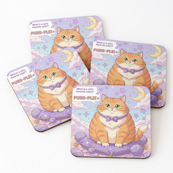 Item preview, "What is a cat's favorite color?" Orange Cat Funny Design designed and sold by ANIMEX00.