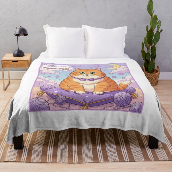 Item preview, "What is a cat's favorite color?" Orange Cat Funny Design designed and sold by ANIMEX00.