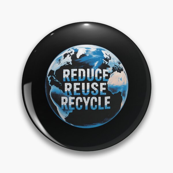 Item preview, Reduce reuse Recycle garbage planet earth trash designed and sold by brynatshop.