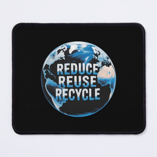 Item preview, Reduce reuse Recycle garbage planet earth trash designed and sold by brynatshop.
