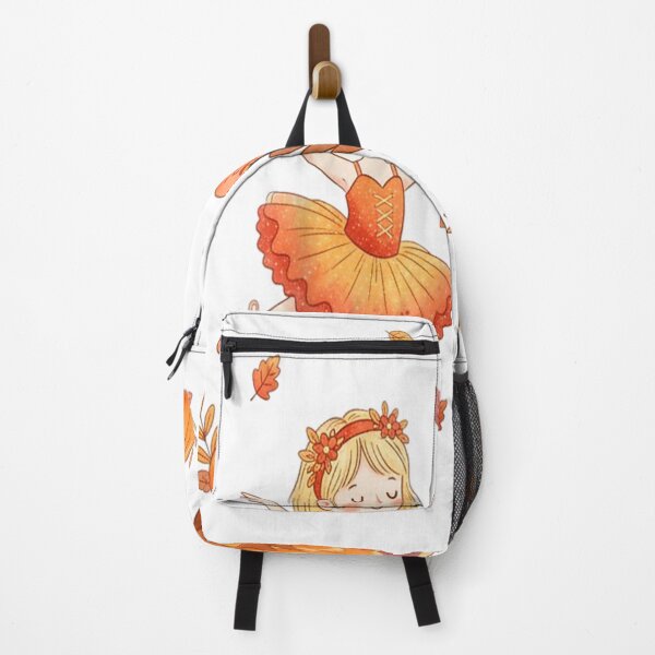 Item preview, Adorable Thanksgiving Turkey Ballerina Dance, Autumn Leaves Cute Watercolor Art designed and sold by Serene woods.