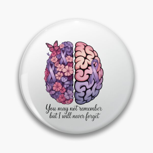 Item preview, Floral Brain I Will Never Forget Alzheimer's Awareness designed and sold by VENOM0RIOT.