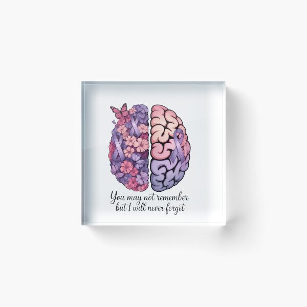 Item preview, Floral Brain I Will Never Forget Alzheimer's Awareness designed and sold by VENOM0RIOT.
