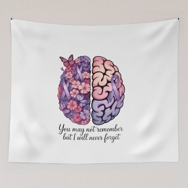 Item preview, Floral Brain I Will Never Forget Alzheimer's Awareness designed and sold by VENOM0RIOT.