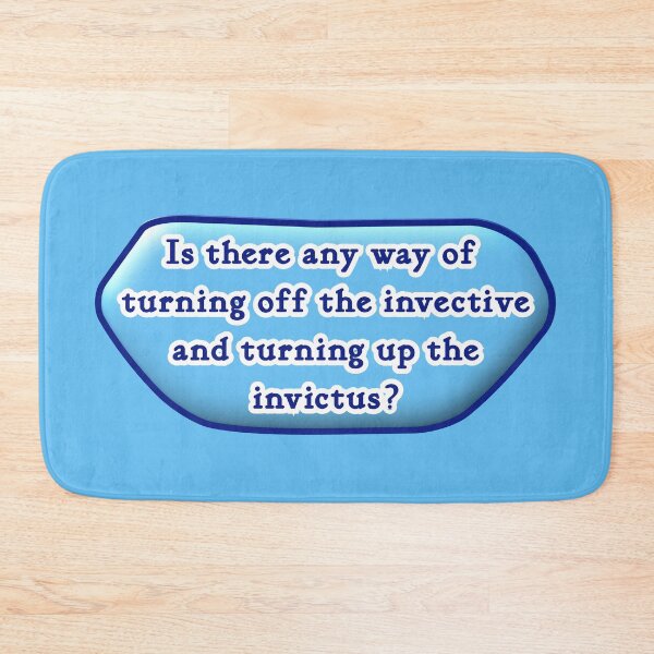 Item preview, Is there any way of turning off the invective, blue background designed and sold by mntimg.