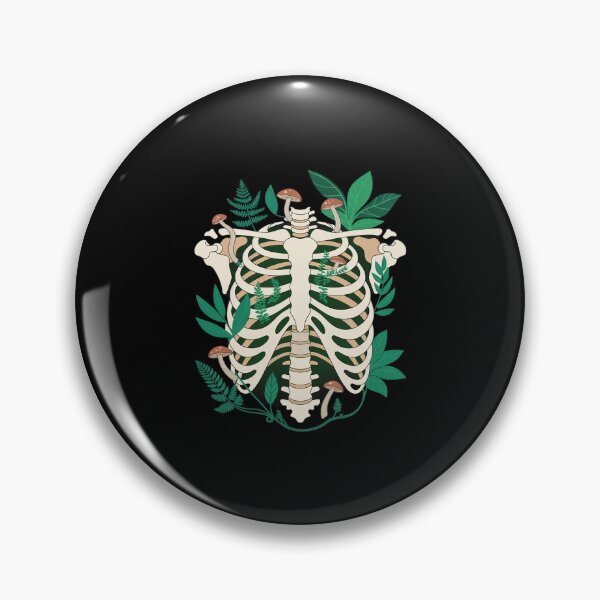 Item preview, Deep Forest Entropy Ribcage Botanical Mushroom Cottagecore designed and sold by BiellaSar.