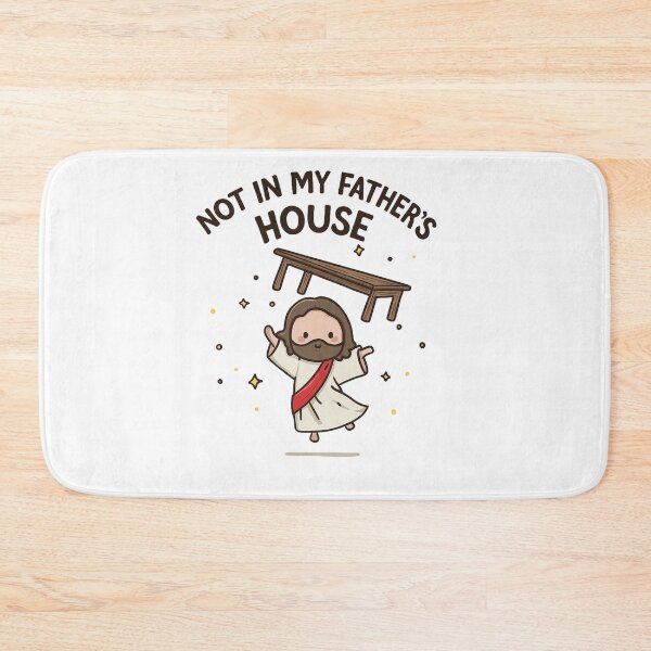 Item preview, Cute Pocket Chibi Jesus Christ Table Flip – Funny Christian Verses & Memes designed and sold by Blood Washed Apparel.