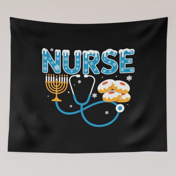Item preview, Hanukkah Nurse Chanukah Nursing Scrub Jewish designed and sold by brynatshop.