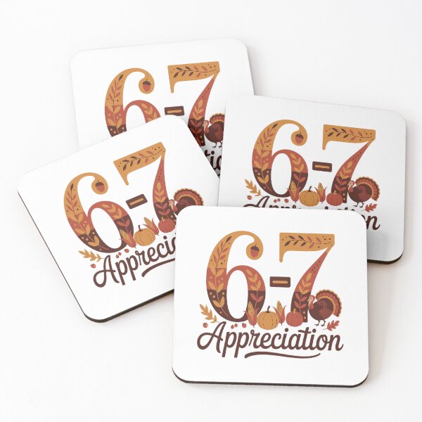 Item preview, Six Seven 6 7 Meme Number 67 Turkey Thanksgiving Teacher designed and sold by VladoZork.