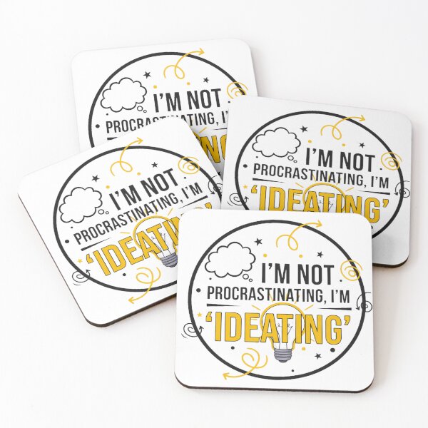 Item preview, I’m Not Procrastinating I’m Ideating Funny Office Humor Tee for Work Creatives designed and sold by 519xdesign.