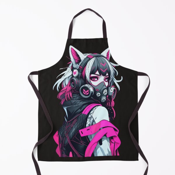 Artikelvorschau, Cyberpunk Neko Girl – Neon-futuristische Anime-Kunst entworfen und verkauft von Draphenix .