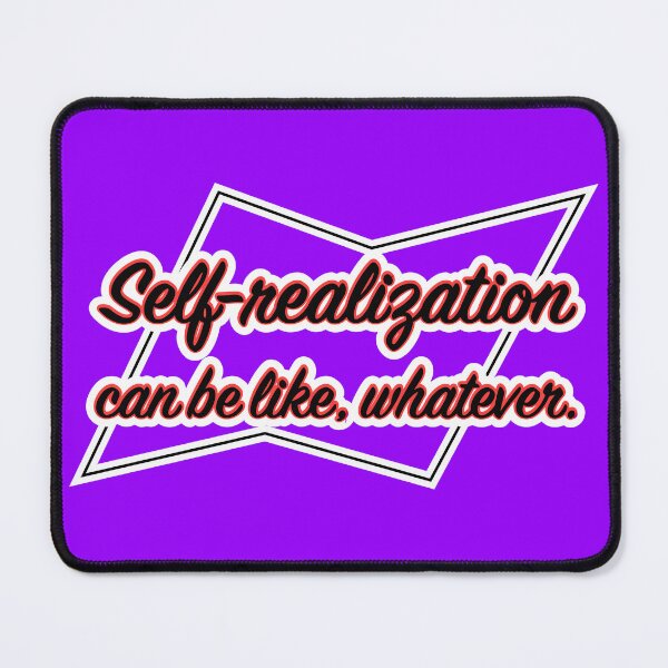 Item preview, Self-realization can be like whatever, purple background designed and sold by mntimg.