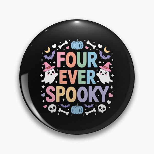 Item preview, Four Ever Spooky Birthday Girl 4 Year Old Cute Halloween designed and sold by VENOM0RIOT.