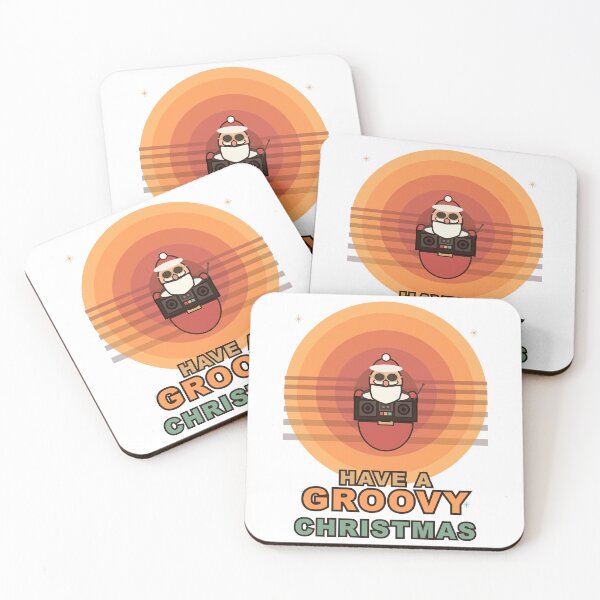 Item preview, Have a Groovy Christmas | Funky Santa with Boombox | Retro Holiday Art | Perfect for T-Shirts & Stickers | Gift for Music Lovers & 70s Fans designed and sold by Taanva.