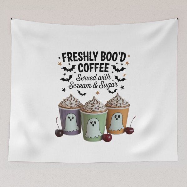 Item preview, Freshly Boo'd Coffee Lovers Boujee Ghost Halloween designed and sold by VENOM0RIOT.