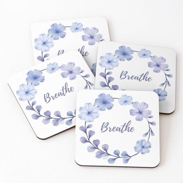 Item preview, Breathe, Mindfulness & Calm Reminder Sticker designed and sold by Moodune.