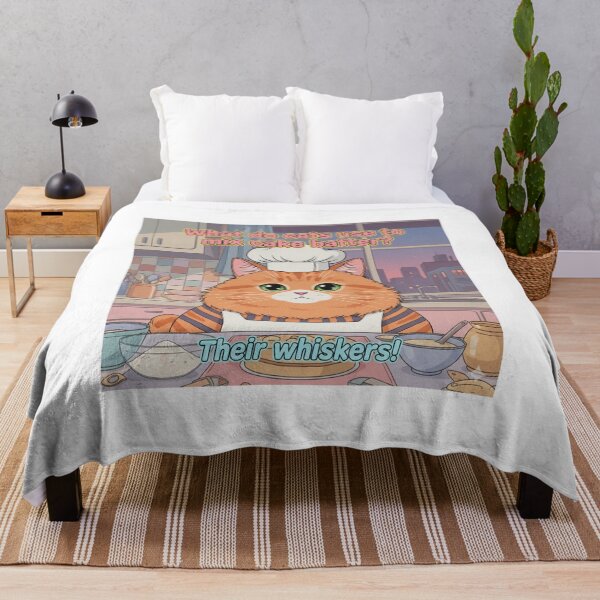 Item preview, "What do cats use to mix cake batter?" Orange Cat Funny Design designed and sold by ANIMEX00.