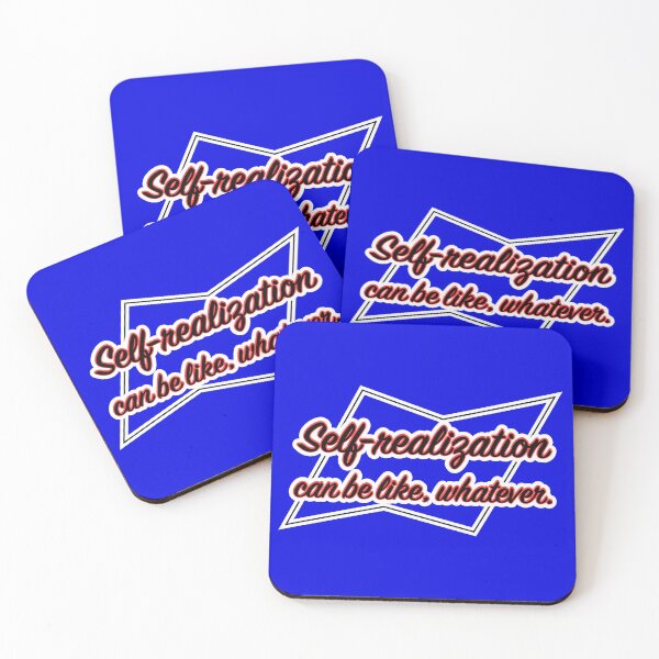 Item preview, Self-realization can be like whatever, blue background designed and sold by mntimg.