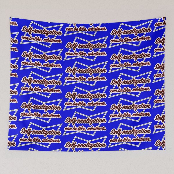 Item preview, Self-realization can be like whatever, blue background designed and sold by mntimg.