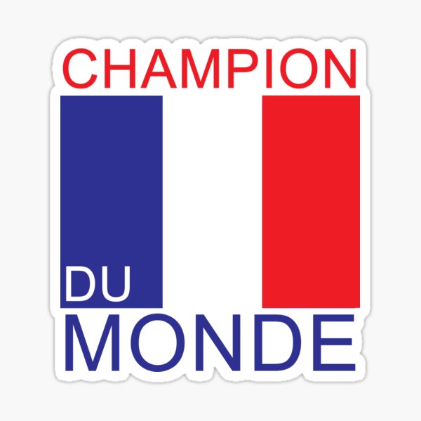 Champion du Monde Sticker
