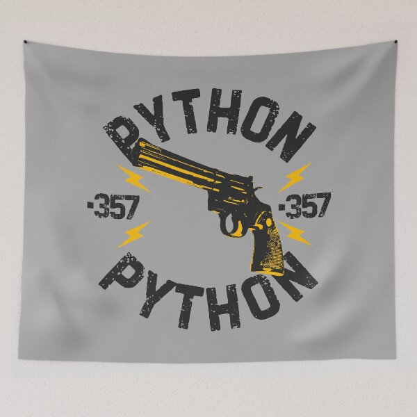 Item preview, 357 Magnum Python Biker Style | Yellow and Black designed and sold by UNK-Fatigues.
