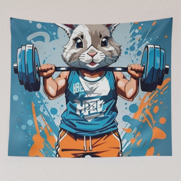 Item preview, Rabbit lifting Weight  designed and sold by fineetwork.