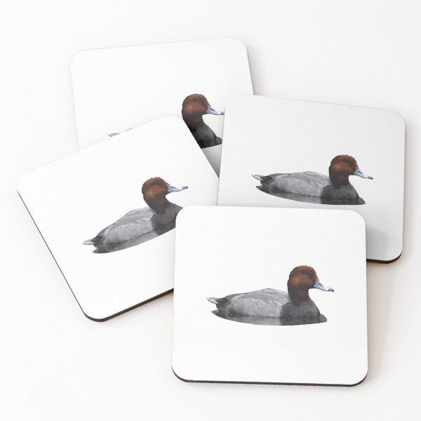 Item preview, Redhead Duck on Water – Minimalist Waterfowl Illustration designed and sold by SeguiNatura.