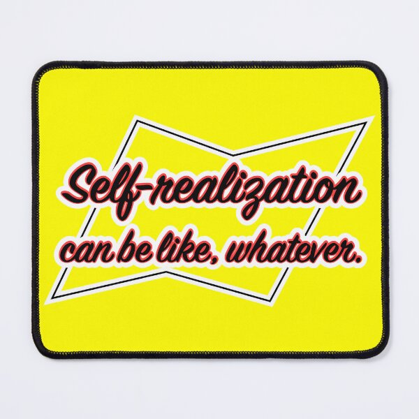 Item preview, Self-realization can be like whatever, yellow background designed and sold by mntimg.