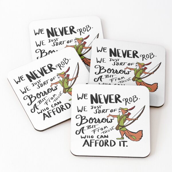 Item preview, Robin Hood Borrow From The Rich Quote designed and sold by theareyesan.