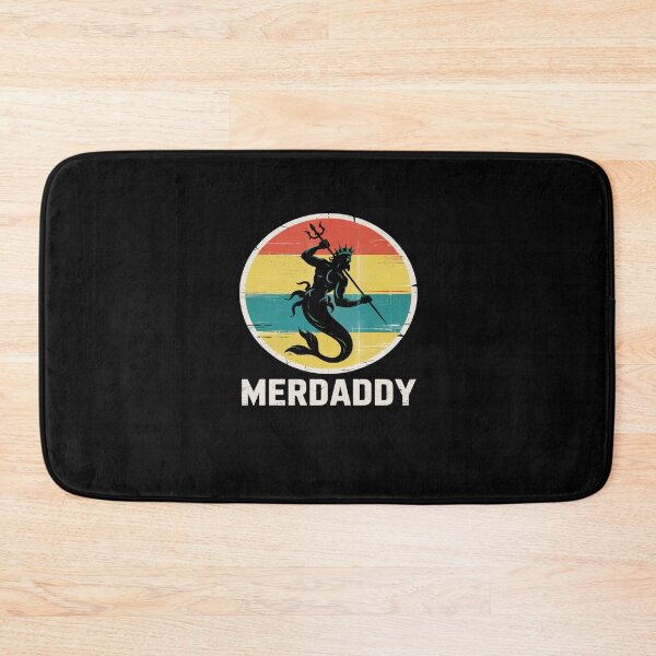 Item preview, Merdaddy Merdad Mermaid Security Retro Merman Father's Day designed and sold by marcusry.