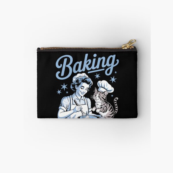 Item preview, Baking Because Murder Is Wrong Funny Baking With Cat designed and sold by SyncSusscess.
