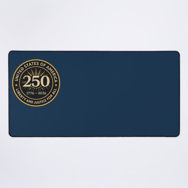 Item preview, USA 250 — United States Semiquincentennial Mission Patch (1776–2026) | Liberty and Justice for All designed and sold by Union & Thread.