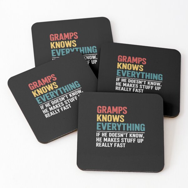Item preview, Gramps Know Everything Fathers Day for funny grandpa designed and sold by khorbiasieno.
