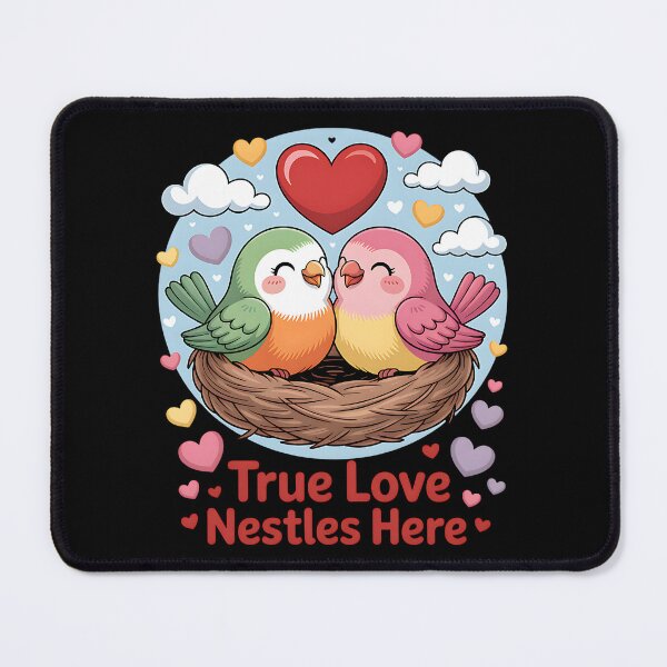 Item preview, True Love Nestles – Sweet Bird Couple Nest designed and sold by Taans-Creation.