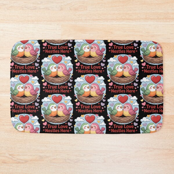 Item preview, True Love Nestles – Sweet Bird Couple Nest designed and sold by Taans-Creation.