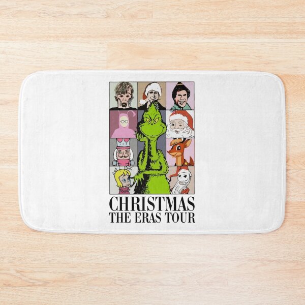Item preview, Grinch Christmas The Eras Tour | Funny Holiday Character Collage Art designed and sold by Hadley Murphy.